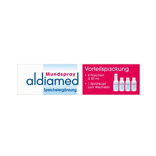 ALDIAMED Oral Spray for Saliva Supplementation, Value Pack 4 x 50 ml