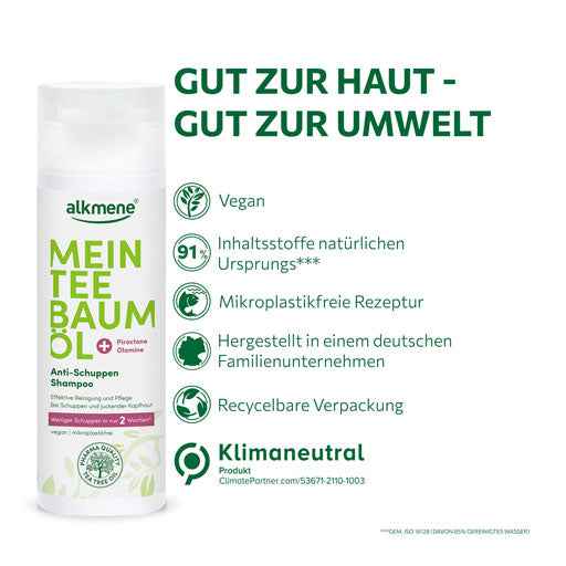 ALKMENE My Tea Tree Oil Anti-Dandruff Shampoo