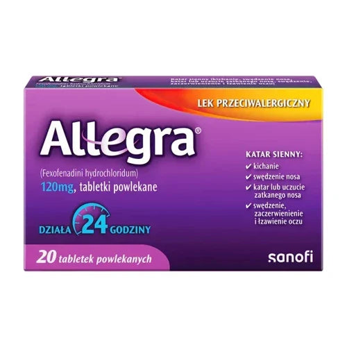 ALLEGRA 120mg x 20 tablets - UKDorf 