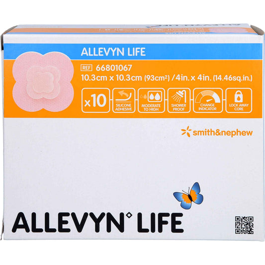 ALLEVYN Life 10.3 x 10.3 cm silicone foam dressing