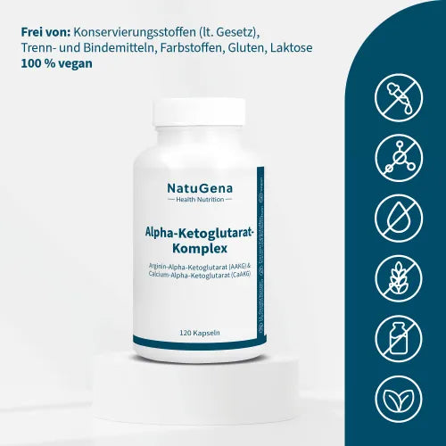 ALPHA-KETOGLUTARATE complex L-arginine+calcium caps. 120 pieces - 3