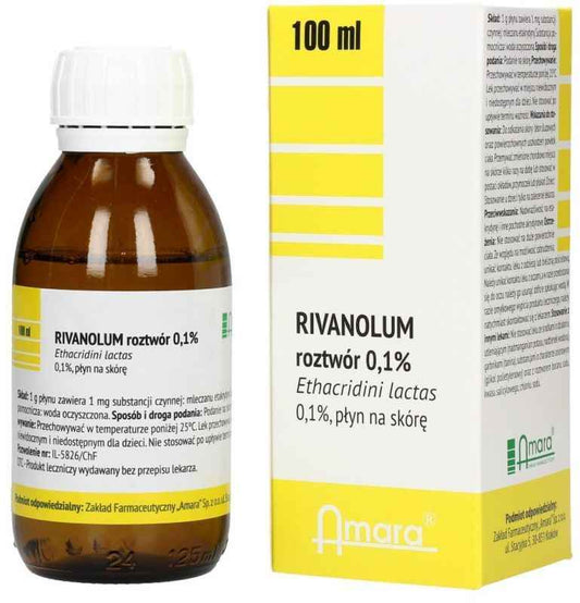 AMARA Rivanolum 0.1% liquid for skin application