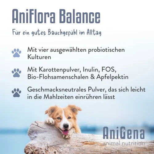 ANIFLORA Balance Psyllium Husk + Fiber Supplement for Dogs 60 g - 8