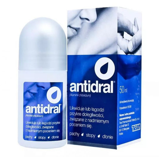 ANTIDRAL liquid 50ml hyperhidrosis treatment
