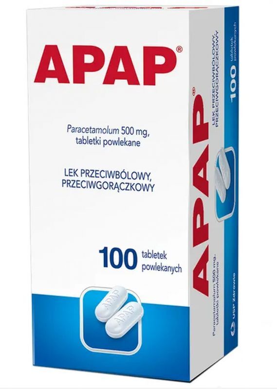APAP 0.5 x 100 tablets, Paracetamol