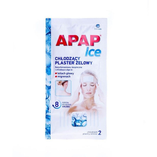 APAP ICE cooling patch for pain, migraines