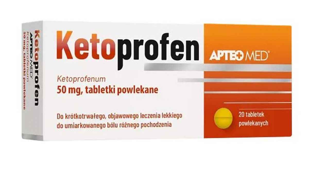 APTEO MED Ketoprofen 50 mg 20 tablets