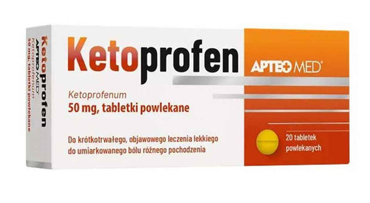 APTEO MED Ketoprofen 50 mg 20 tablets