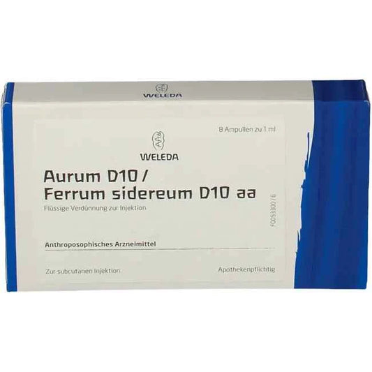 AURUM D 10/Ferrum sidereum D 10 aa ampoules