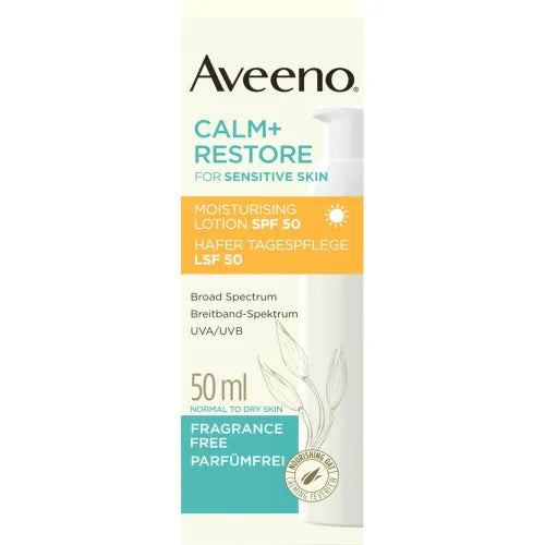 AVEENO Calm+ Restore Oat Day Cream SPF 50 50 ml