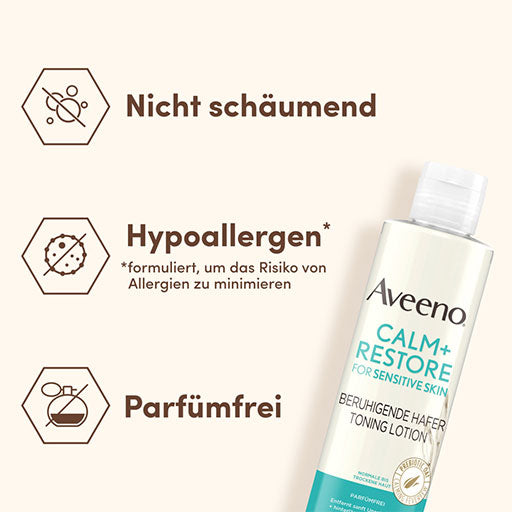 AVEENO Calm+ Restore calming oat toning lot.