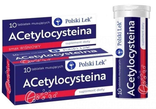 Acetylcysteine 10 effervescent tablets