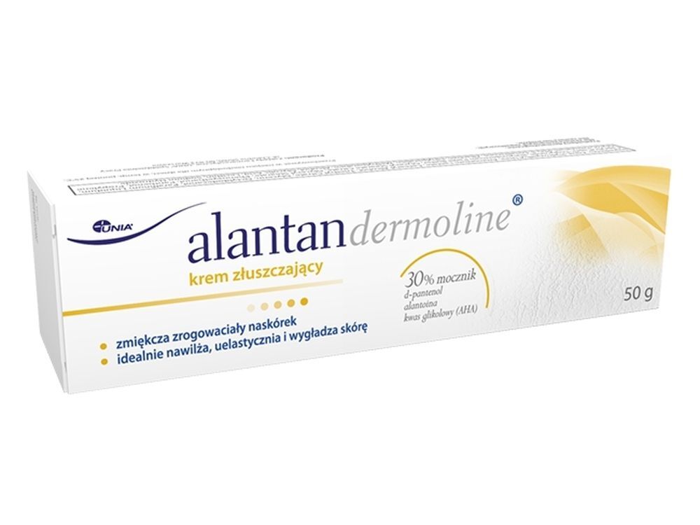Alantan dermoline exfoliate cream, cracked, rough skin
