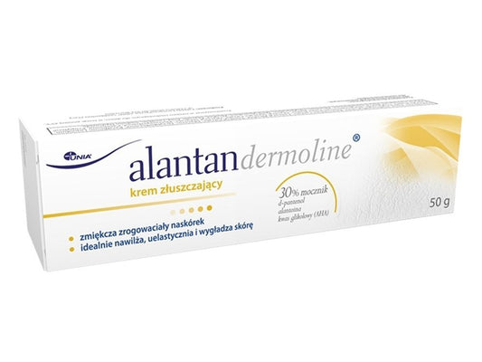 Alantan dermoline exfoliate cream, cracked, rough skin