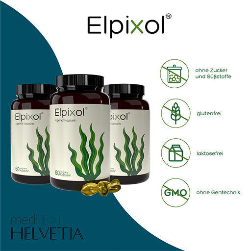 Algae Oil Capsules 1000 mg Omega-3 vegan Elpixol