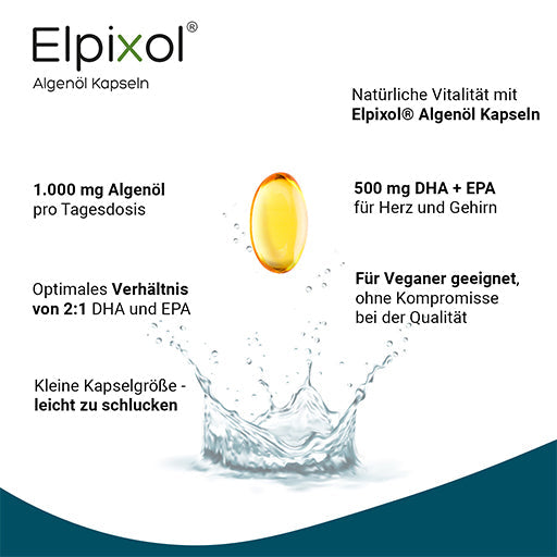Algae Oil Capsules 1000 mg Omega-3 vegan Elpixol