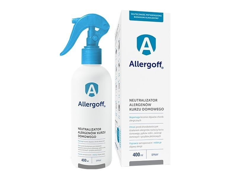 Allergoff neutralizer allergens house dust spray 400ml, cat allergies
