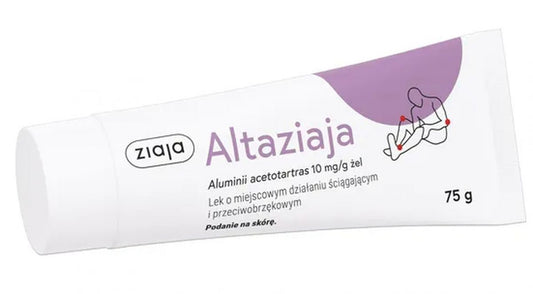 Altaziaja, aluminum acetate, bruises, edema