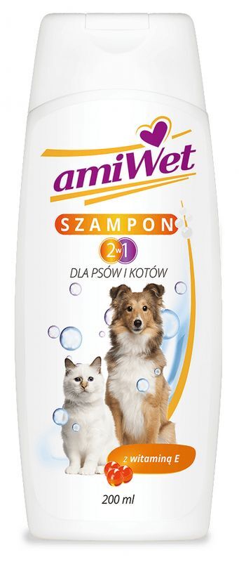 Amiwet 2in1 care shampoo for dogs and cats - UKDorf 