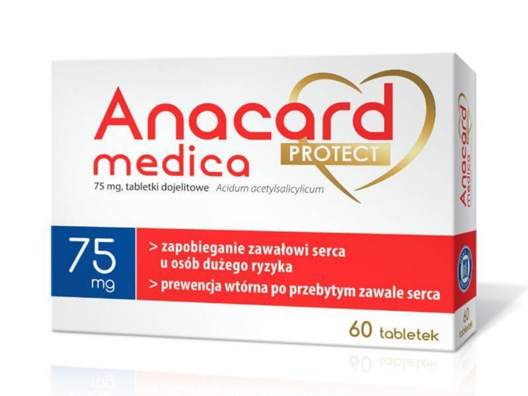 Anacard Protect 75mg x 60 tablets, acetylsalicylic acid, blood clot, deep vein thrombosis