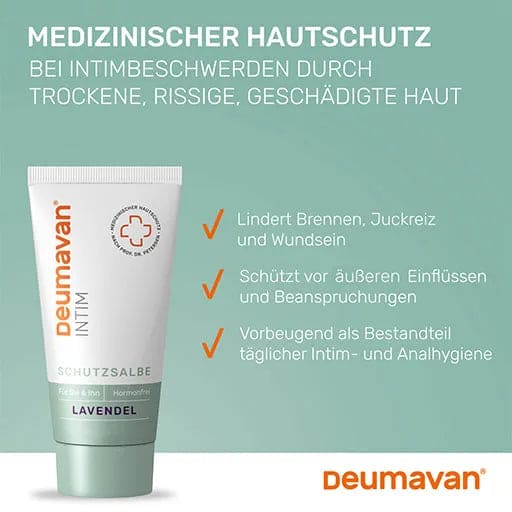 Anal lubricant, DEUMAVAN Protective Ointment Lavender Tube - UKDorf 