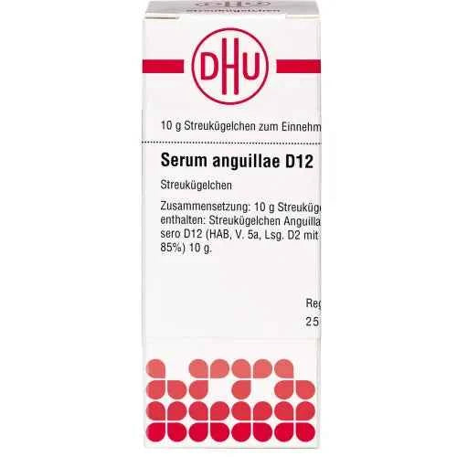 Anguilla anguilla, SERUM ANGUILLAE D 12 globules 10 g