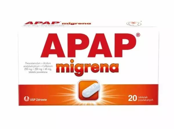 Apap Migraine x 20 tablets - UKDorf 