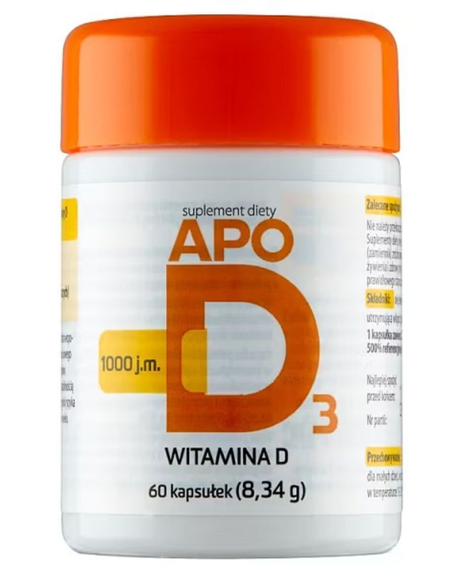 ApoD3 1000j.mx 60 capsules, cholecalciferol deficiency