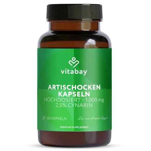 Artichoke extract 1000 mg with 2.5% cynarin, vegan, 180 tablets