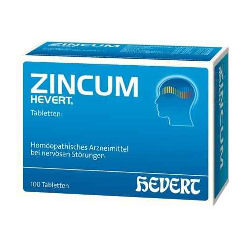 Autonomic nervous system and stress, ZINCUM HEVERT tablets