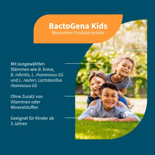 BACTOGENA Kids 7.5 billion CFU + 5 bacterial strains Capsules, 60 capsules - 2