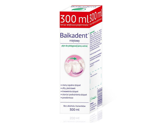 BAIKADENT liquid 300ml mint, bleeding, gingivitis and periodontitis