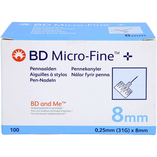 BD MICRO-FINE+ 8 pen needles 0.25x8 mm