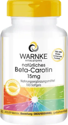 BETA CAROTENE CAPSULES 15 mg natural - UKDorf 