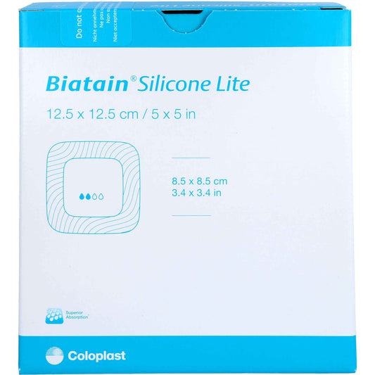 BIATAIN Silicone Lite foam dressing 12.5x12.5 cm