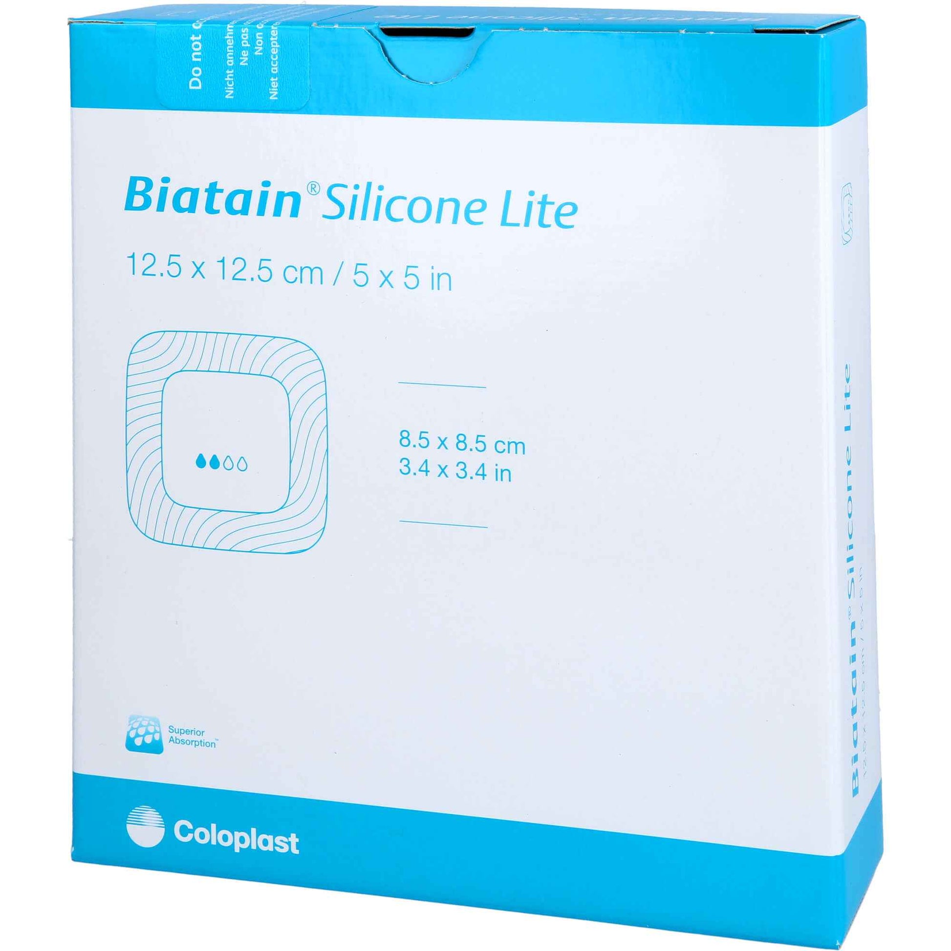 BIATAIN Silicone Lite foam dressing 12.5x12.5 cm