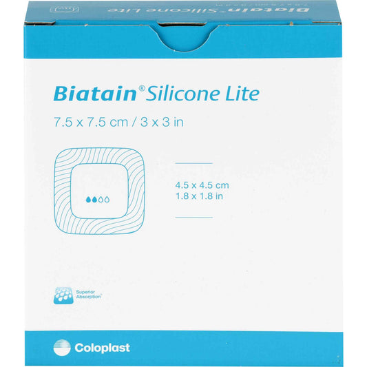 BIATAIN Silicone Lite foam dressing 7.5 x 7.5 cm
