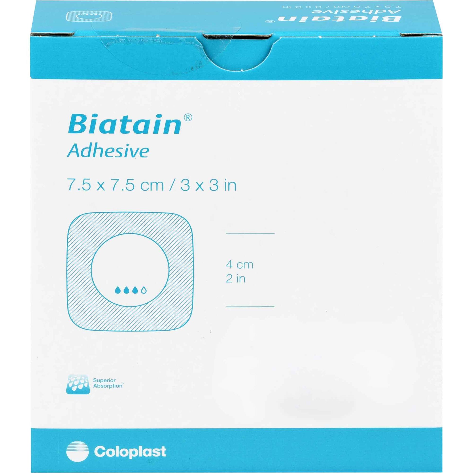 BIATAIN foam dressing 7.5x7.5 cm self-adhesive