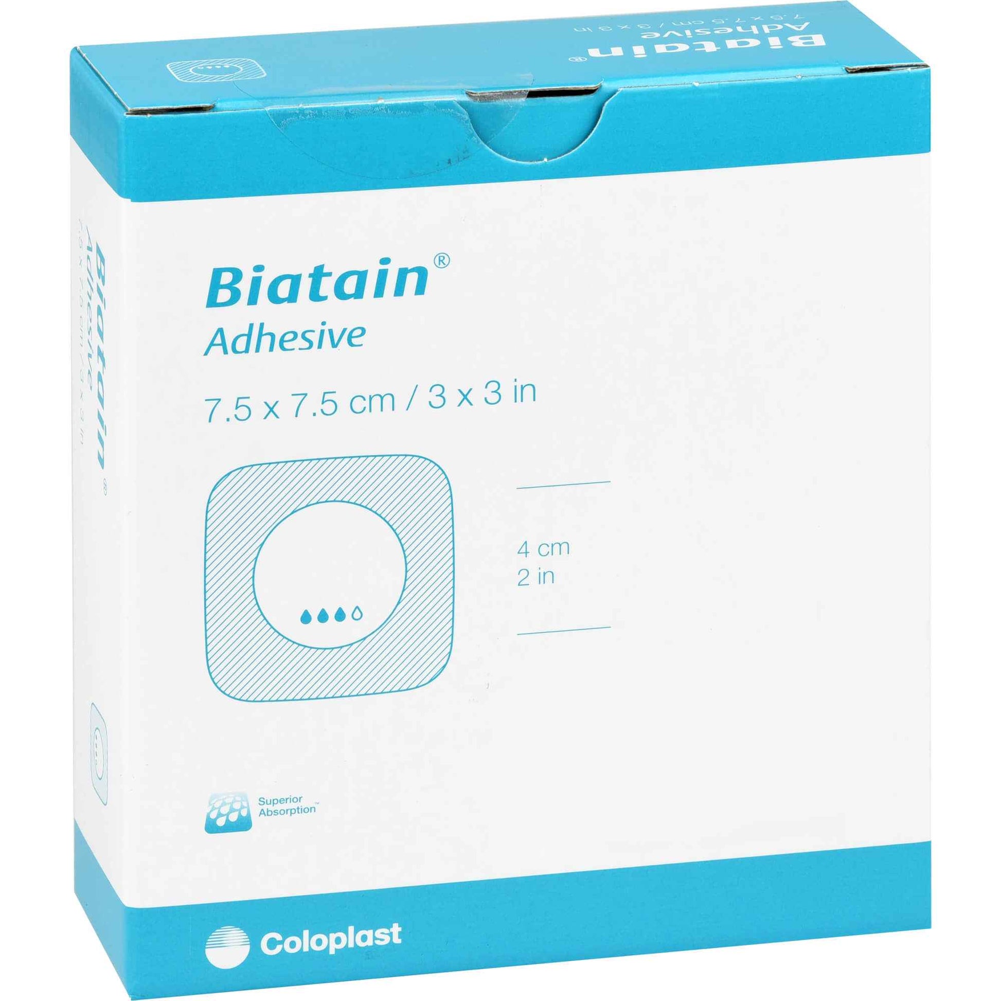 BIATAIN foam dressing 7.5x7.5 cm self-adhesive