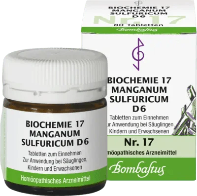 BIOCHEMISTRY 17 Manganum sulfuricum D 6 tablets - UKDorf 