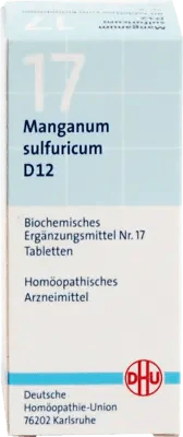 BIOCHEMISTRY DHU 17 Manganum sulfuricum D 12 tabl. - UKDorf 