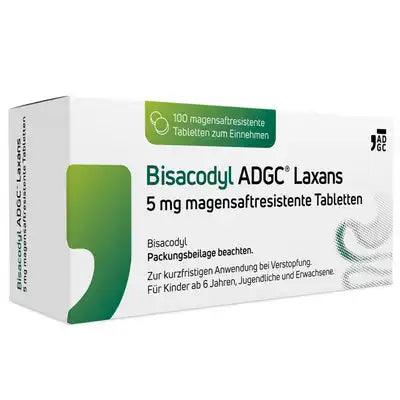 BISACODYL ADGC Laxative 5 mg gastric juice tablets - UKDorf 