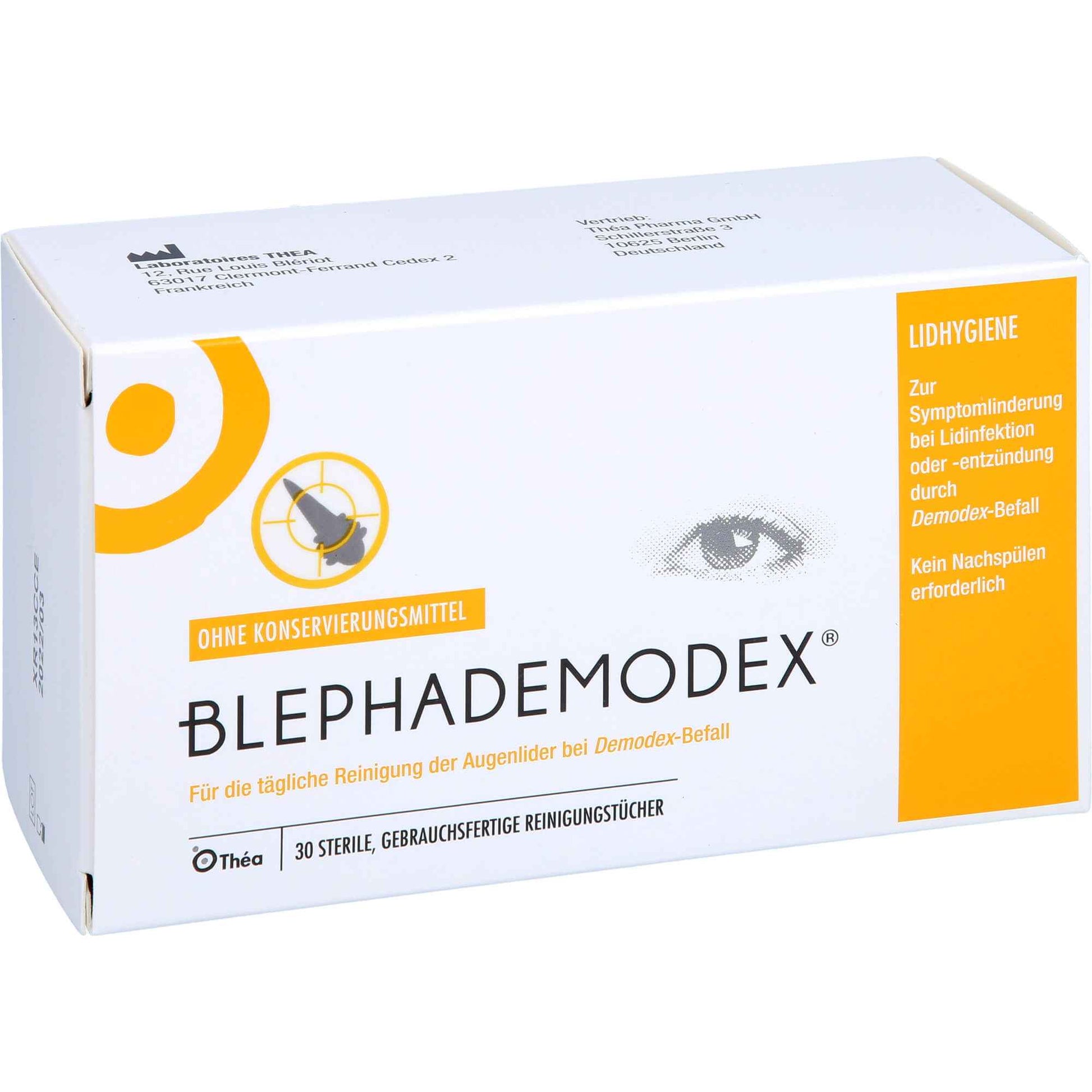 BLEPHADEMODEX sterile cleansing wipes