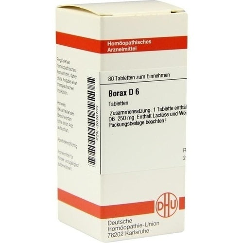 BORAX D 6 Tablets 80 tablets - 6