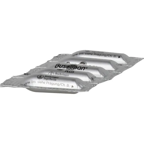 BUSCOPAN plus 10 mg, 800 mg suppositories