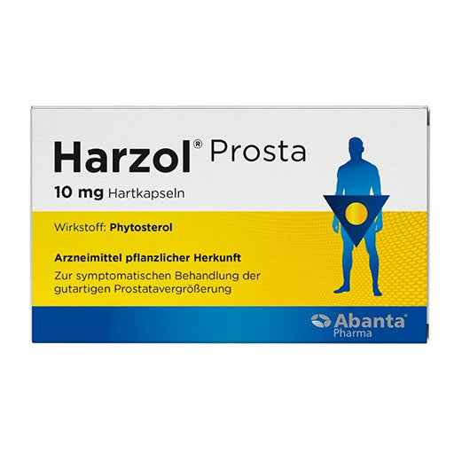 Benign prostatic hyperplasia treatments, phytosterols HARZOL Prosta 10 mg hard capsules