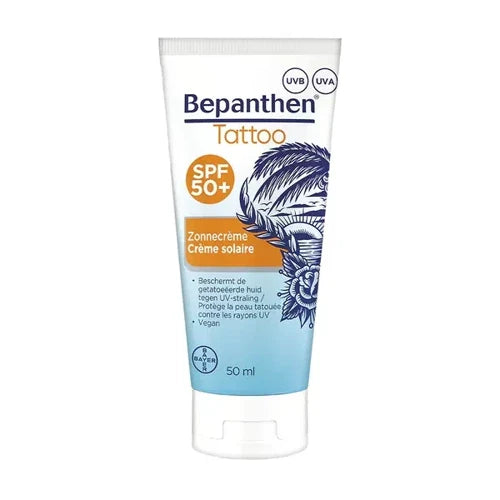 Bepanthen Tattoo Sunscreen SPF 50+ 50ml - UKDorf 