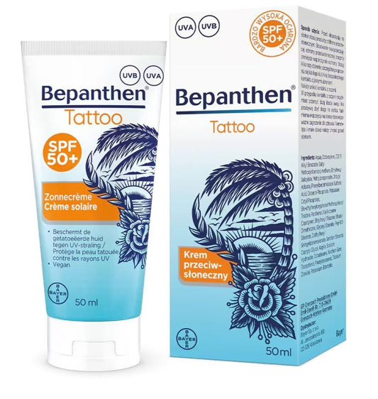 Bepanthen Tattoo Sunscreen SPF 50+ 50ml - UKDorf 