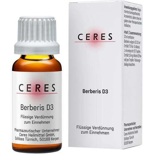 Berberis vulgaris review, Berberis D3 Dilution, CERES