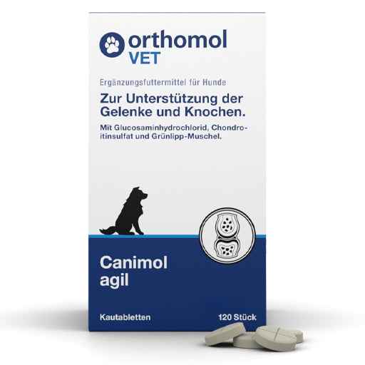 Best supplements for dogs with joint problems, ORTHOMOL VET Canimol agil chewable tablets for dogs
